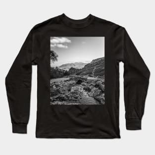 The Ashness Bridge, Cumbria - BW Long Sleeve T-Shirt